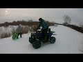 Зимние покатушки на avantis Hunter 200 New Lux (квадроцикл)