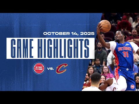 Full Game Highlights L Detroit Pistons Cleveland Cavaliers