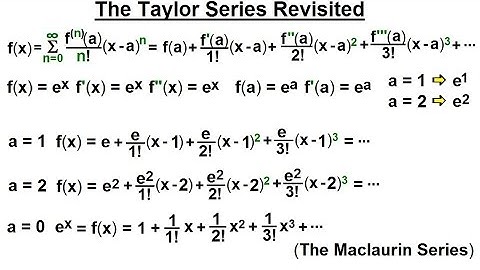 Calculus 2: Infinite Sequences and Series (81 of 86) The Taylor Series Revisisted