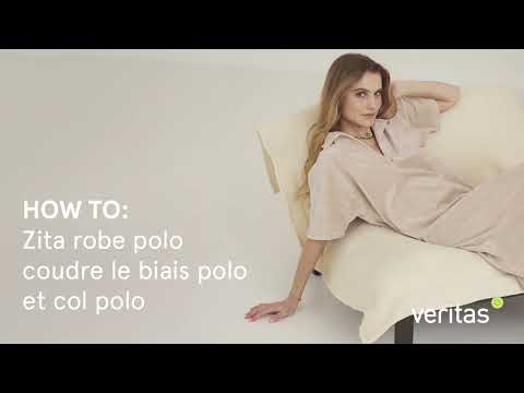 Coudre le biais polo et col polo - Zita robe polo - Veritas