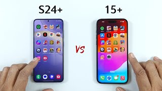 iPhone 15 Plus vs Samsung S24 Plus | SPEED TEST