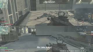 Me vs my friend Jackson 1v1 split screen on MW3 pt. 2!