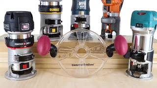 Milescraft 1225 Compactsubbase - Universal Compact Router Attachment With Mortising Pins