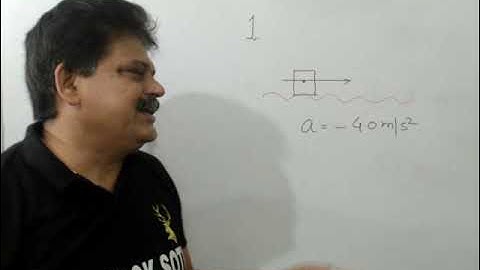 A body slipping on a rough horizontal plane with a deceleration of 4.0 m/s2.