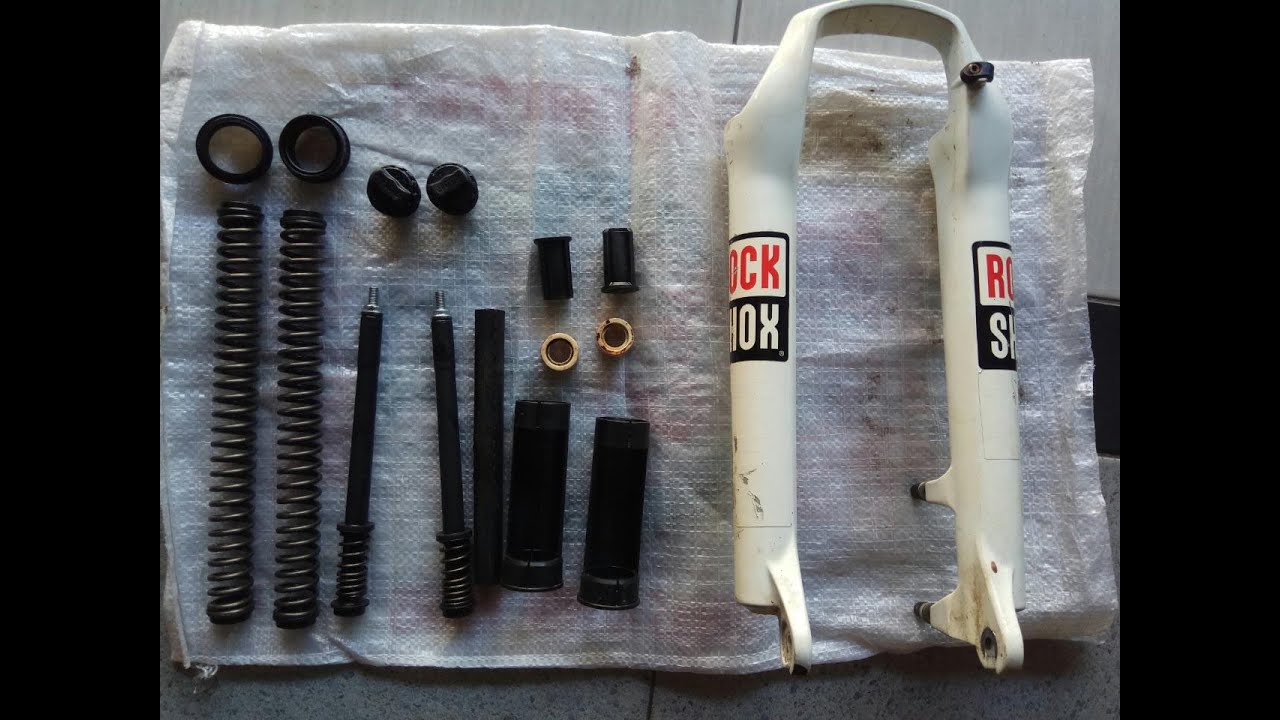 Cara membuat shock sepeda MTB lebih lembut - YouTube