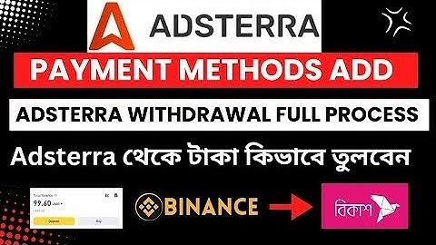 Adsterra Payment Method Adding | how to withdraw from Adsterra | Adsterra withdrawal full process