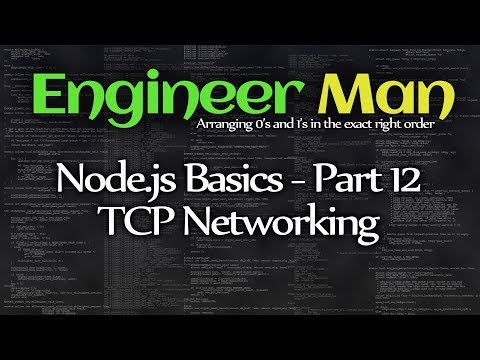 TCP Networking - Node.js Basics Part 12