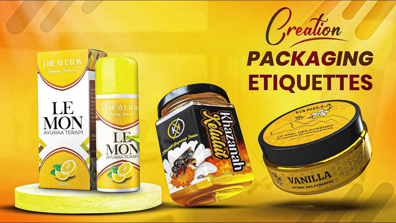 créer votre packaging ou étiquette professionnelle