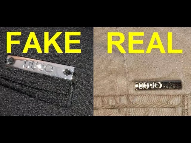 Real vs Fake Liu Jo trousers. How to spot fake Liu Jo jeans and 