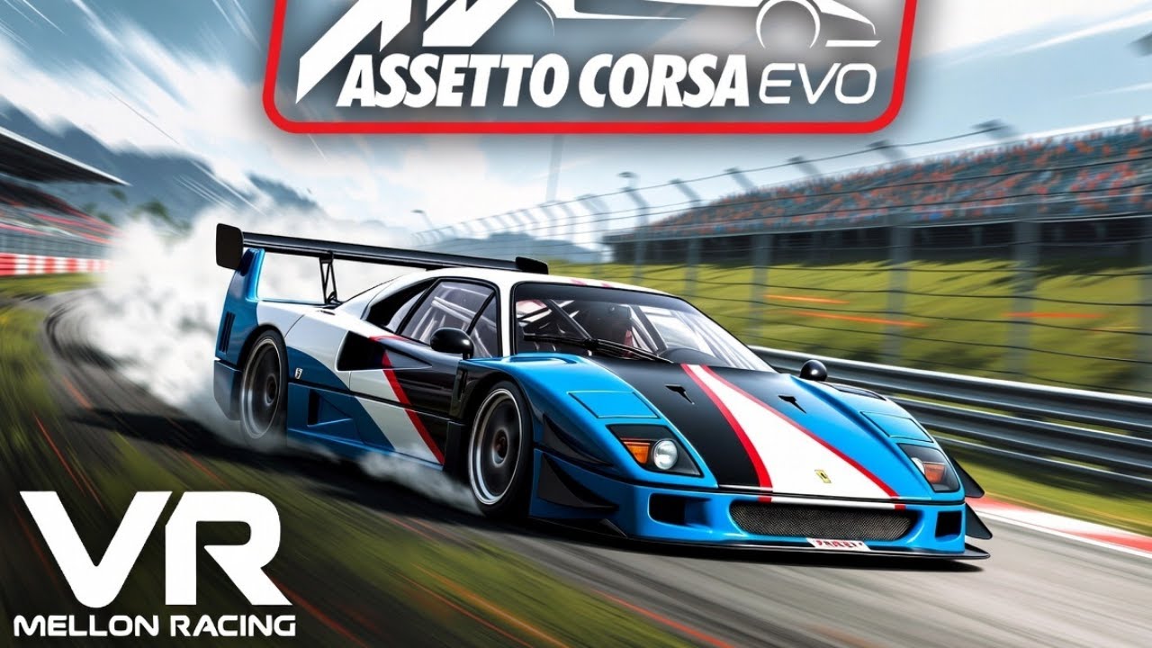 Real race car driver vs gamers, Hosting Mellon Racing server daily races Assetto Corsa EVO VR