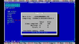 Program Addition, Multiplication, Subtraction & Divide of  of 2 no. in C language