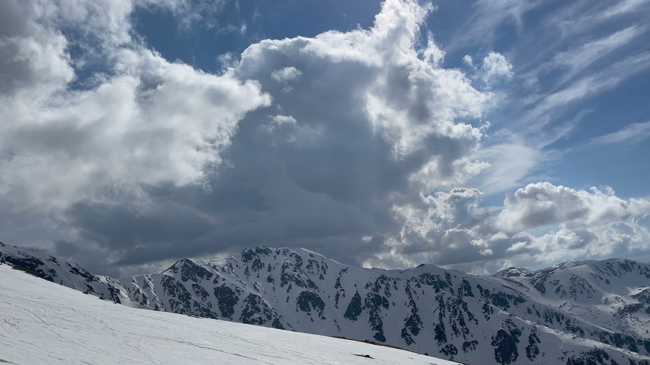 MAY skiing in JASNÁ - LOW TATRAS, SLOVAKIA, May 1, 2021