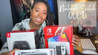 Unboxing the NEW Nintendo Switch OLED model + Accessories