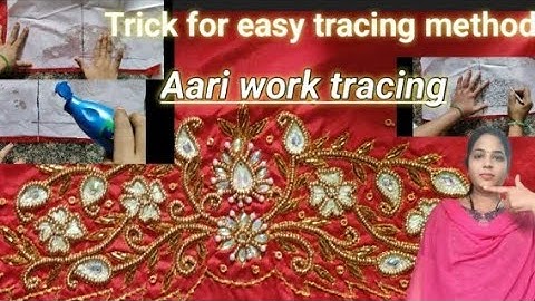 How to copy design on tracing paper#trace design on blouse for beginners#fixingcloth