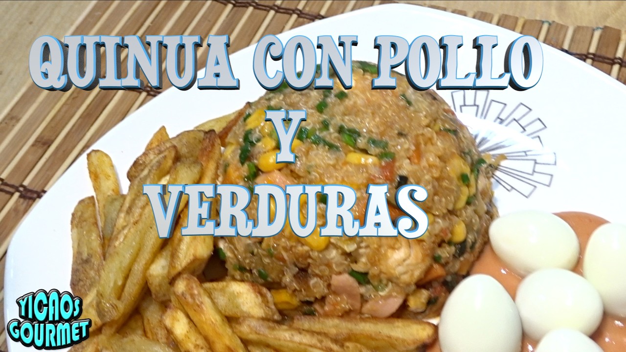 QUINUA CON POLLO Y VERDURAS #recetasyicaos #recetas #quinua #cocinasaludable #comidacasera #comida