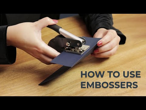 Embossing Books Using a Handheld Embosser - How to Video 