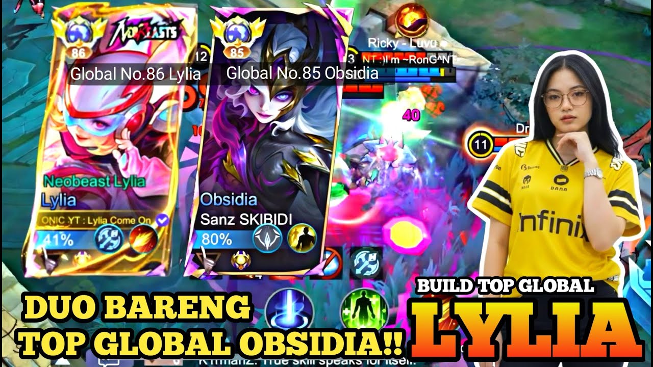 MAIN DUO RANK BARENG TOP GLOBAL OBSIDIA | ITEM TERBARU LYLIA || - Build Top 1 Global Lylia