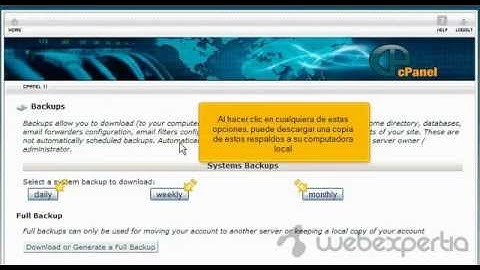 Cómo realizar un respaldo en cPanel