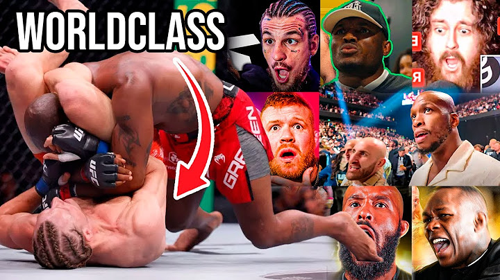REACTIONS TO PADDY PIMBLETT'S WORLDCLASS PERFORMANCE AGAINST BOBBY KING GREEN