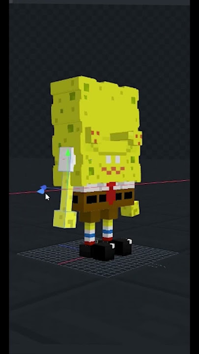 I made SpongeBob in Minecraft