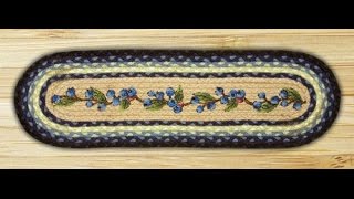 Earth Rugs 49-ST312 Blueberry Vine Printed Oval Review