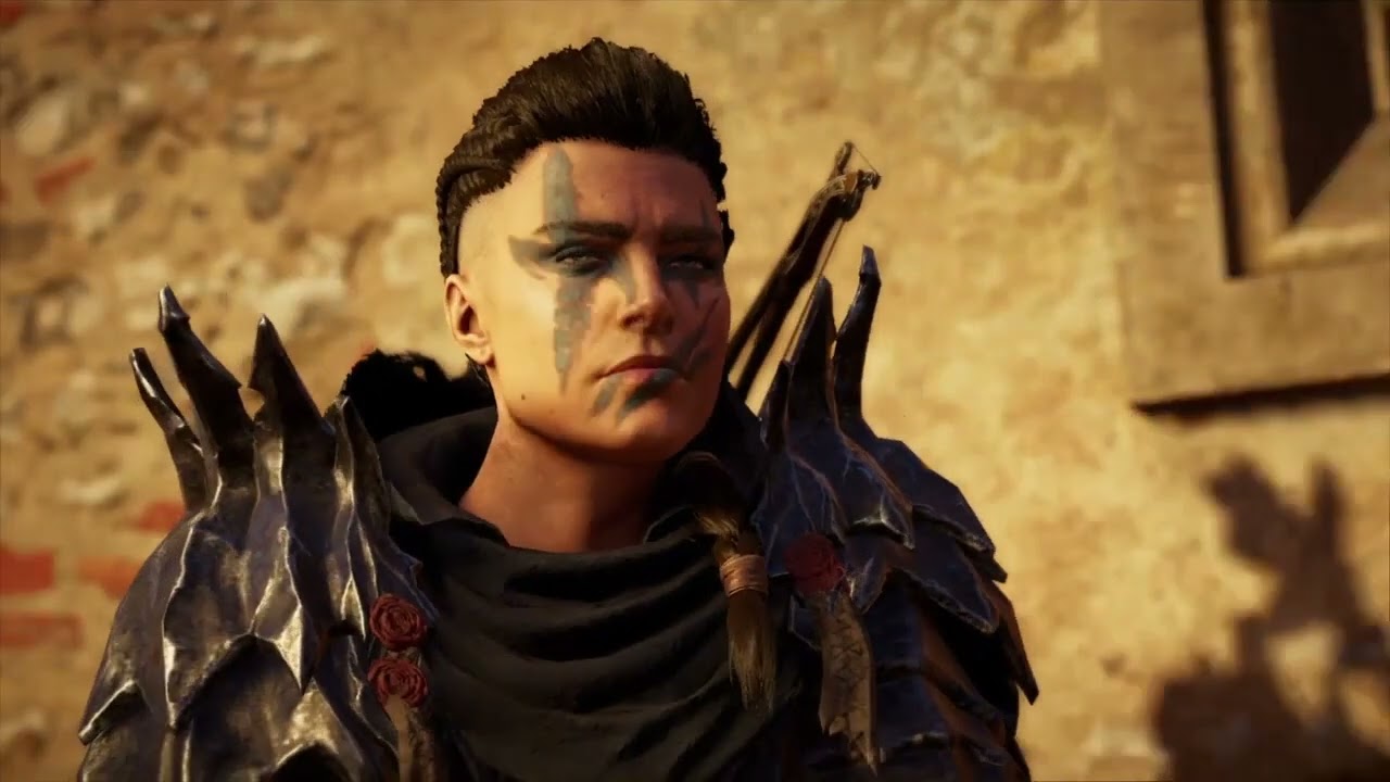 Weird "berserker" goth guy from Sweden being a norse viking in Assassins Creed Vallhalla