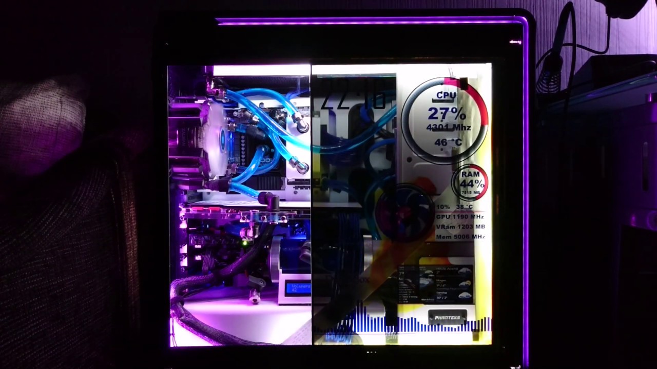 LCD side panel like iBuyPower snowblind version 1.1 YouTube