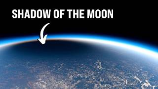 Total solar eclipse from space