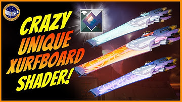 Destiny 2 This Shader Changes The Xurfboard Colors Depending On Where You Are!