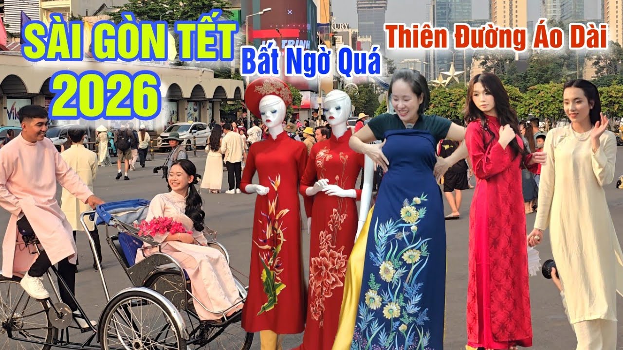 XÔN XAO SÀI GÒN TẾT 2026 - CHOÁNG NGỢP THIÊN ĐƯỜNG ÁO DÀI LỚN NHẤT SÀI GÒN Ở CHỢ AN ĐÔNG