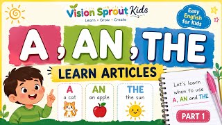 A, AN & THE for Kids | English Articles Made Easy | Part 1
