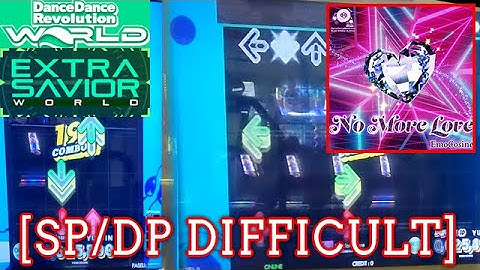 【DDR WORLD】 No More Love / EmoCosine [SP/DP DIFFICULT] 譜面確認 Play