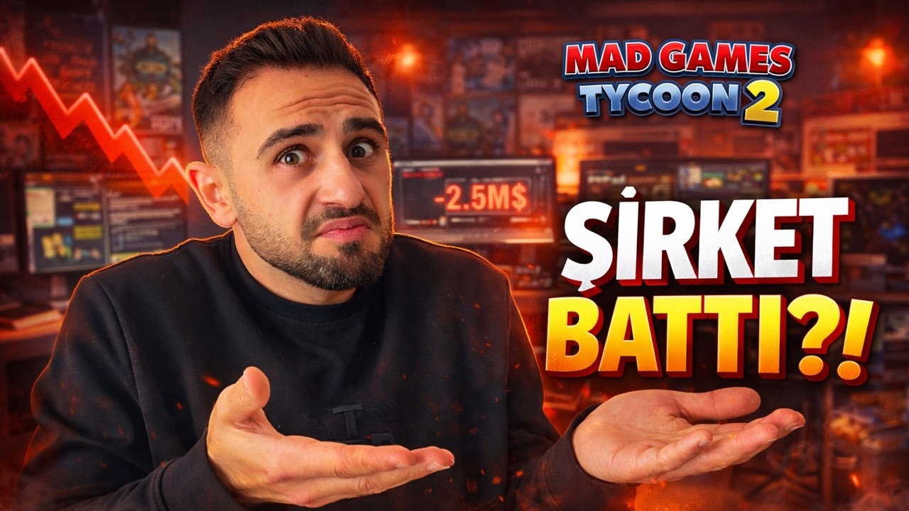 OYUN GELİŞTİRME SİMULASYONU AMA ŞİRKETİ BATIRDIM! | Mad Games Tycoon 2 | Bölüm [1]