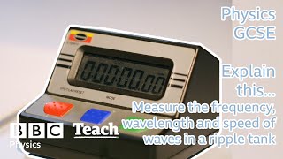 Physics | GCSE | Measure the frequency, wavelength and speed of waves in a ripple tank | BBC Teach
