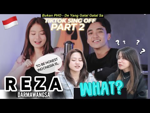 Reza Darmawangsa- First time Reacting to Tiktok Sing Off Part II - TWINREACTS