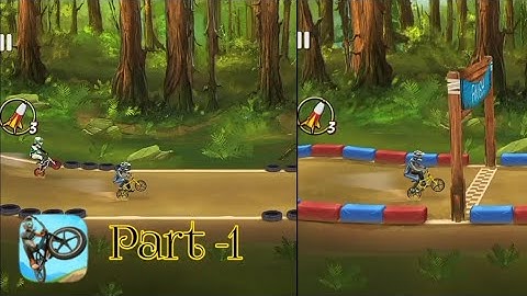 MAD SKILLS BMX 2 Gameplay Walkthrough Part 1 - Forest Tracks (iOS Android)