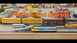 VIA F40PH DCC plus sound upgrade