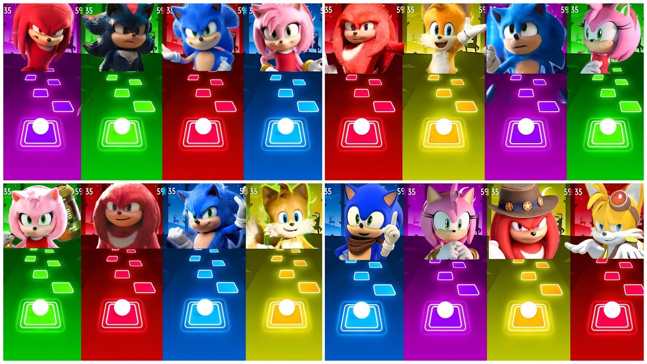 🔴 Sonic SUPER 😱 OTHER HEDGEHOG 3 Tiles Hop 🎯 Cedm rush 🟢 #102