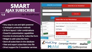 Smart AJAX Subscribe 1.0