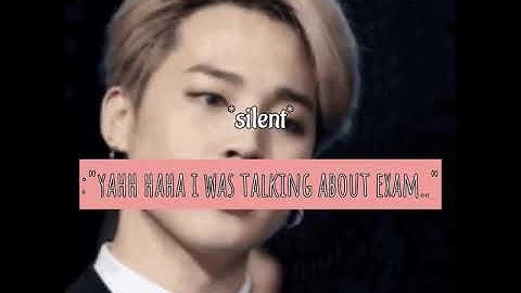 BTS IMAGINE!! "WHEN YOU CHEATED BUT IN EXAM" (1/2)
