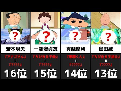 同じ声優で驚いたキャラクターランキング