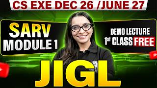 JIGL Basics 🔥 | CS Executive Dec 2026 / June 2027 | CS Shivani Ma’am