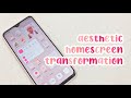 IOS 14 ON ANDROID | HOW TO CUSTOMIZE AN IOS 14 AESTHETIC HOME SCREEN LAYOUT ON ANDROID
