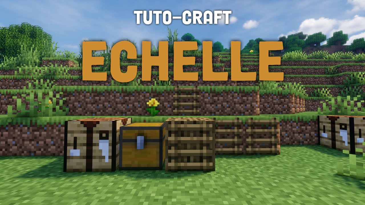Comment Construire une Echelle sur Minecraft ! [tutocraft 1.19+] El Genius YouTube
