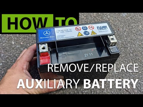 HOW TO Remove & Replace Mercedes Auxiliary Battery