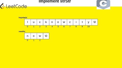 Implement strStr()