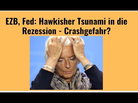 EZB, Fed: Hawkisher Tsunami in die Rezession - Crashgefahr? Marktgeflüster