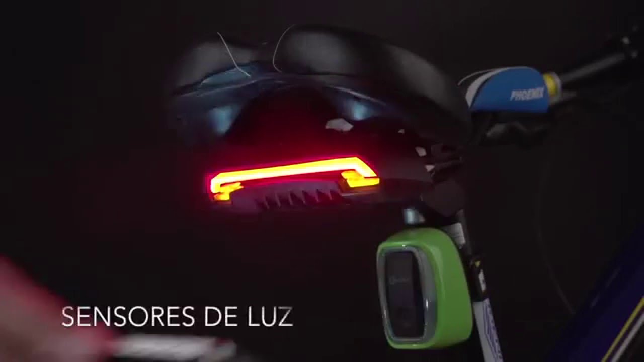 COMPRA Luz led trasera para bicicleta con laser direccional y control  remoto
