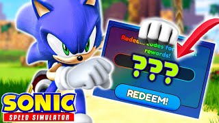 FINALLY! A NEW HIDDEN CODE and FREE SKIN OF YOUR CHOICE! (SONIC SPEED SIMULATOR)