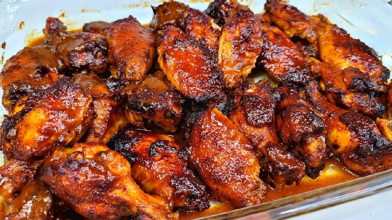 guyanese oven baked chicken wings recipe YouTube